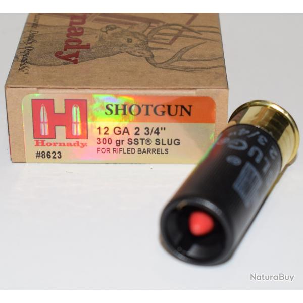 BOITE DE 5 CARTOUCHES HORNADY 12 GA SLUG 300 GR MFX 86236