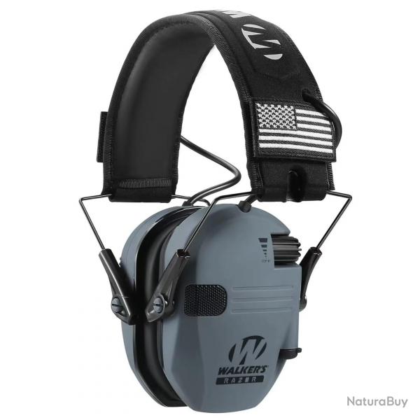 Casque Audio Tactique Type Razor - Gris