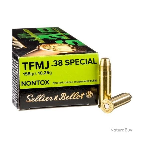 Sellier & Bellot 38 Spcial TFMJ NONTOX 158 grs (x50)