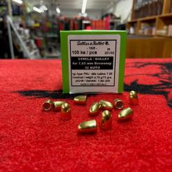 Ogives Sellier & Bellot 7,65 Browning FMJ 73 grs (x100)