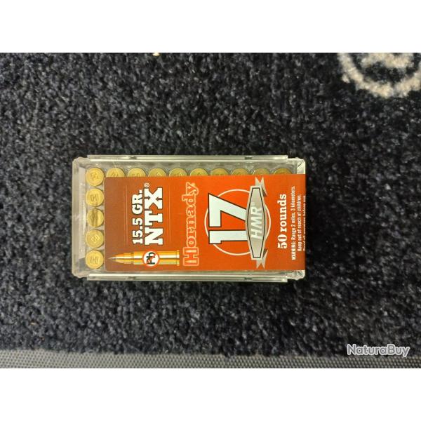 HORNADY NTX 17HMR 15,5 GRS