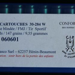 20 cartouches 30-284 WINCHESTER- NOLASCO