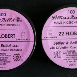 200 (2x100) cartouches .22 BOSQUETTES -  Sellier & Bellot