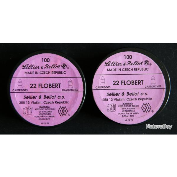 200 (2x100) cartouches .22 BOSQUETTES -  Sellier & Bellot