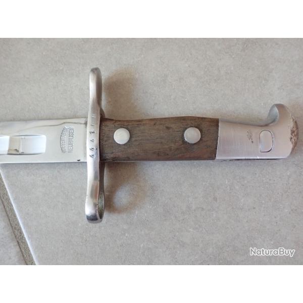 444100 Baionnette Suisse pour fusil Rubin Schmidt 1889, 89/96 - Mdle 1900