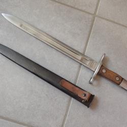 299431 Baionnette Suisse pour fusil Rubin Schmidt 1889, 89/96 - Mdle 1900