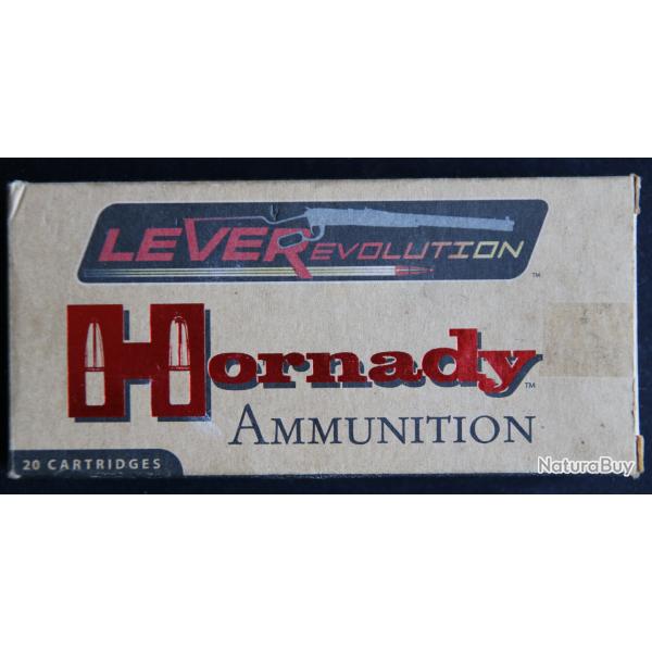20 cartouches 45-70 GOVERNMENT - HORNADY "LEVERevolution" Ogive 325 Gr FTX