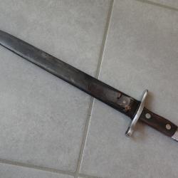 Sans numéro : RARE Baionnette Suisse Mdle 1889 modifié en 1897 avec un rivet sur lame