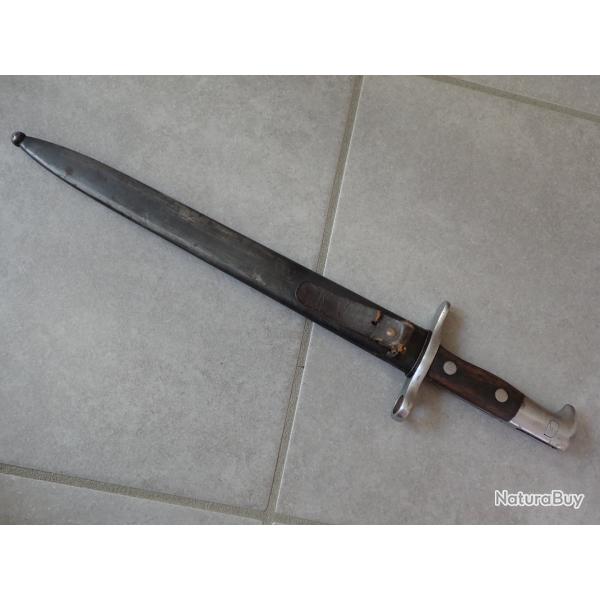Sans numro : RARE Baionnette Suisse Mdle 1889 modifi en 1897 avec un rivet sur lame