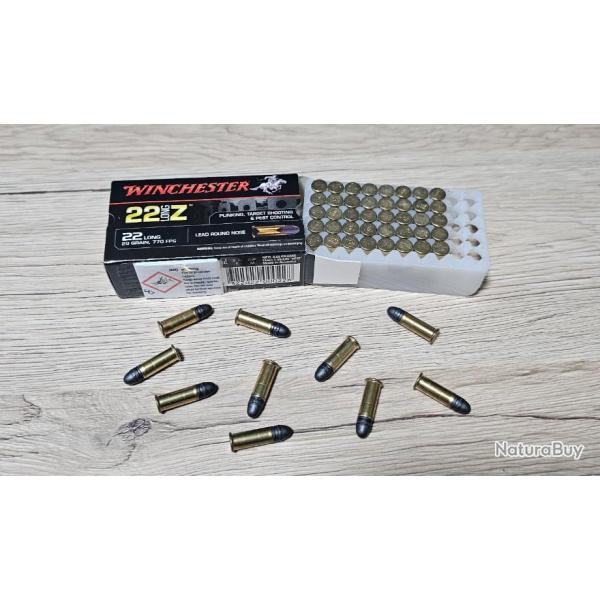 3 Botes de 50 munitions 22 LONG Z WINCHESTER
