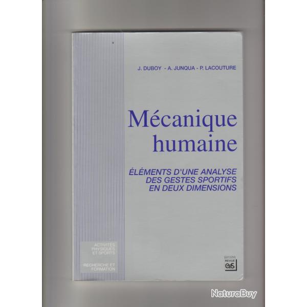 mcanique humaine lment d'une analyse des gestes sportifs en deux dimension,sport