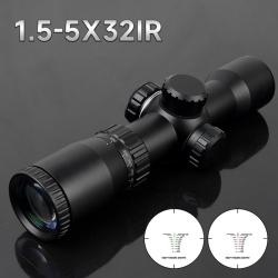 Lunette de visée professionnelle à point rouge et vert 1.5-5x32 -**11mm LIVRAISON GRATUITE