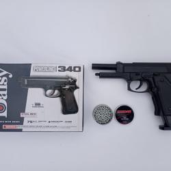Pistolet à Ressort DAISY 340 POWERLINE + Billes en acier 4,5 mm. Zasdar boîte de 500 u.