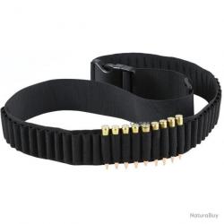 CARTOUCHIÈRE 50 EMPLACEMENTS - ARMES RAYÉES - NOIRE - LIVRAISON GRATUITE