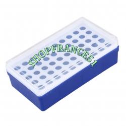 Boîtier support 50 emplacements + dosette pour rechargement 1.5ml ou 2ml