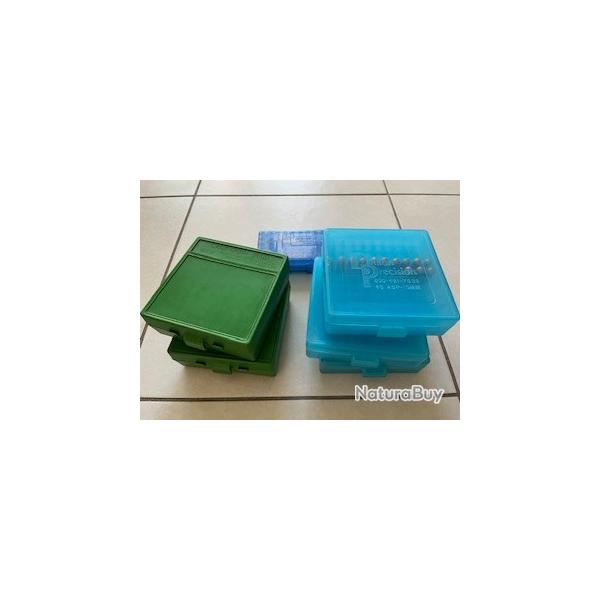 Boites de rangement cal 40  45 lot de 6 (sans les munitions)