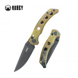 Couteau Kubey Hound Manche Ultem Lame Acier 14C28N KIVT Crossbar Lock Clip KUB172H