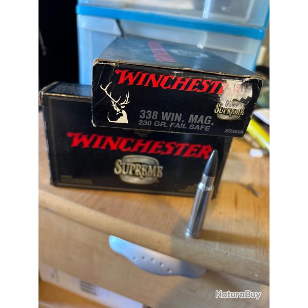 Munitions winchester suprme fail safe 338wm
