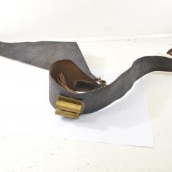 Baudrier cuir porte tambour Armée Française cuir noir Fin 19e/début 20e Siècle Tenue pioupiou 1914