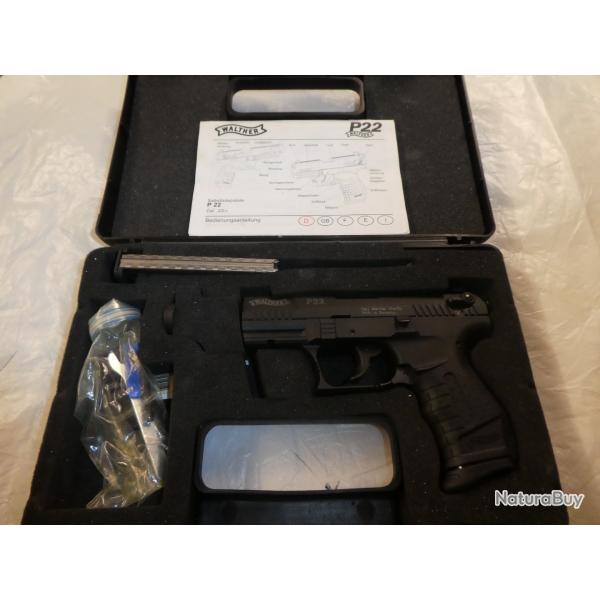 pistolet WALTHER P22 cal 22lr 3"