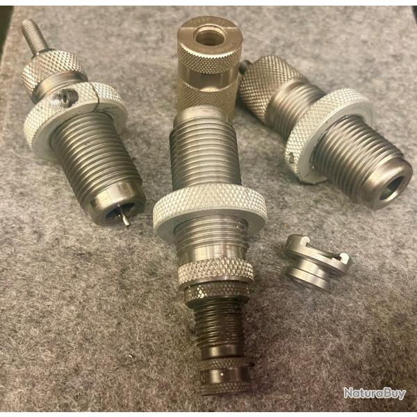 Outils RCBS carbure calibre 357 + Shell Holder + jauge 357