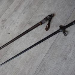 SANS MATRICULE Baionnette de cycliste, Mdle 1900 SUISSE pour k11 ou K31 avec fourreau !!