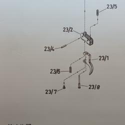 DETENTE ACIER POUR AIR COMPRIME DIANA 27
