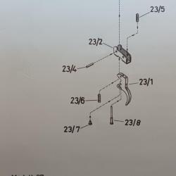DETENTE ACIER POUR AIR COMPRIME DIANA 27