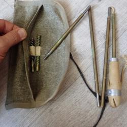 Trousse + baguettes de nettoyage pour fusils Rubin Schmidt Suisse en calibre 7,5 mm