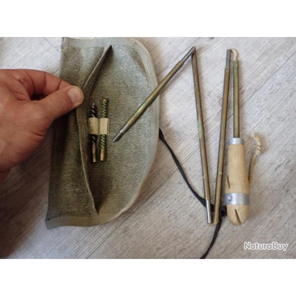 Trousse + baguettes de nettoyage pour fusils Rubin Schmidt Suisse en calibre 7,5 mm