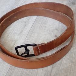 150 cm !! Ceinturon, ceinture en cuir, pour étui pistolet Suisse ou baionnette Rubin Schmidt