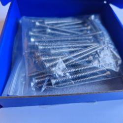 Vis à bois en INOX A4 MARIN (316L) - Ø5 mm x 70 mm - Quantité : 50 - Tête fraisée - Embout PH