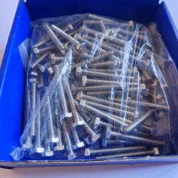 Boulons à tête hexagonale en INOX A4 MARIN (316L) - Ø6 mm x 50 mm - Quantité : 100 - M6