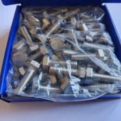Boulons à tête hexagonale en INOX A4 MARIN (316L) - Ø10 mm x 30 mm - Quantité : 50 - M10