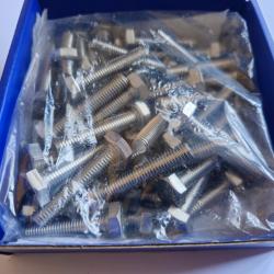 Boulons à tête hexagonale en INOX A4 MARIN (316L) - Ø10 mm x 50 mm - Quantité : 50 - M10