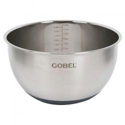 BASSINE 1/2 RONDE INOX FOND SILICONE 20 cm