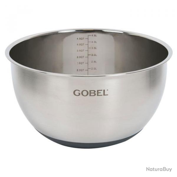 BASSINE 1/2 RONDE INOX FOND SILICONE 20 cm