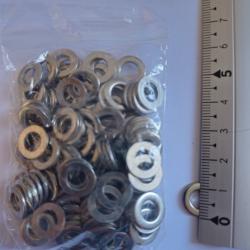 Rondelles plates en INOX A4 MARIN (316L) - Ø6 mm - Quantité : 100 - Ultra résistant