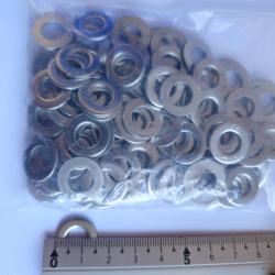 Rondelles plates en INOX A4 MARIN (316L) - Ø8 mm - Quantité : 100 - Ultra résistant
