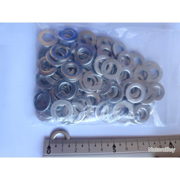 Rondelles plates en INOX A4 MARIN (316L) - 8 mm - Quantit : 100 - Ultra rsistant