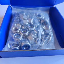 Écrous freins hexagonaux en INOX A4 MARIN (316L) - Ø10 mm - Quantité : 50 - M10 - Ultra résistant