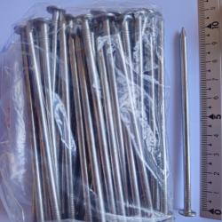 Clous à tête plate en INOX A4 MARIN (316L) - Ø3.75 mm x 100 mm - Quantité : 50 - Ultra résistant