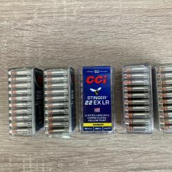 5 boites CCI Stinger 22LR (250 cartouches)
