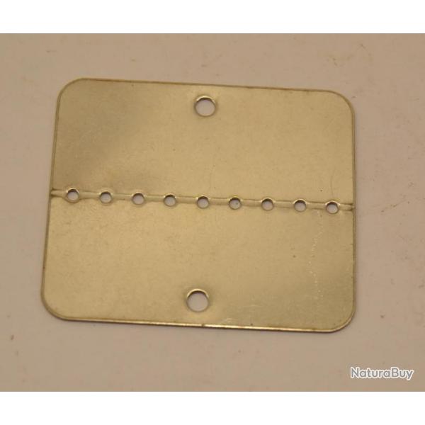 Plaque d'identit militaire en acier inoxidable, vierge,  graver. Dco surplus survie dog tags ...