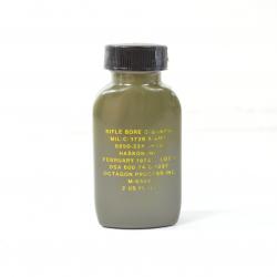 Produit de nettoyage pour armes US ARMY 1974 (Vietnam) Rifle bore cleaning Haskon inc. Bouchon abimé
