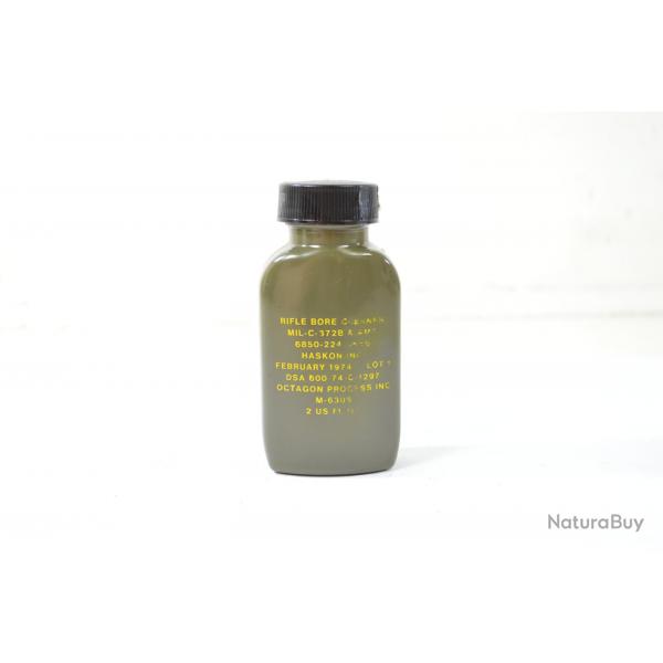 Produit de nettoyage pour armes US ARMY 1974 (Vietnam) Rifle bore cleaning Haskon inc. Bouchon abim