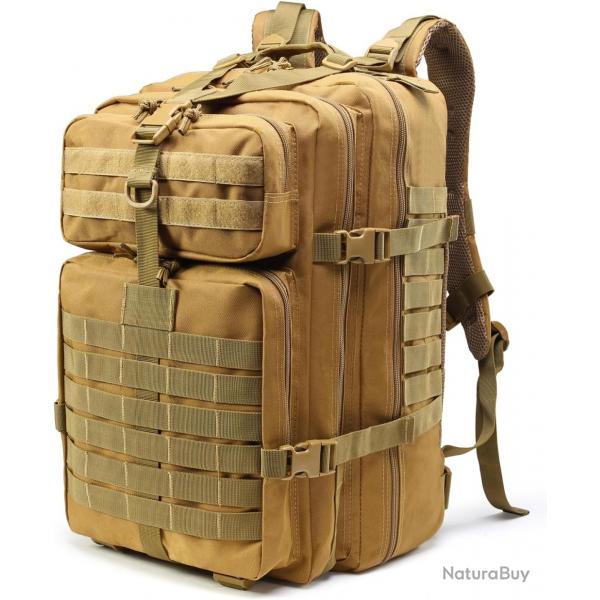 Sac a Dos Tactique Militaire 45L tanche Molle Camping Chasse Pche Randonne Trekking Assaut