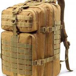 Sac a Dos Tactique Militaire 45L Étanche Molle Camping Chasse Pêche Assaut Randonnée Trekking