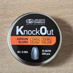 JSB Match Knock Out plombs 5.5mm
