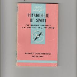 physiologie du sport,presse universitaire de france,robert andrivet j.c.chignon,j.leclercq